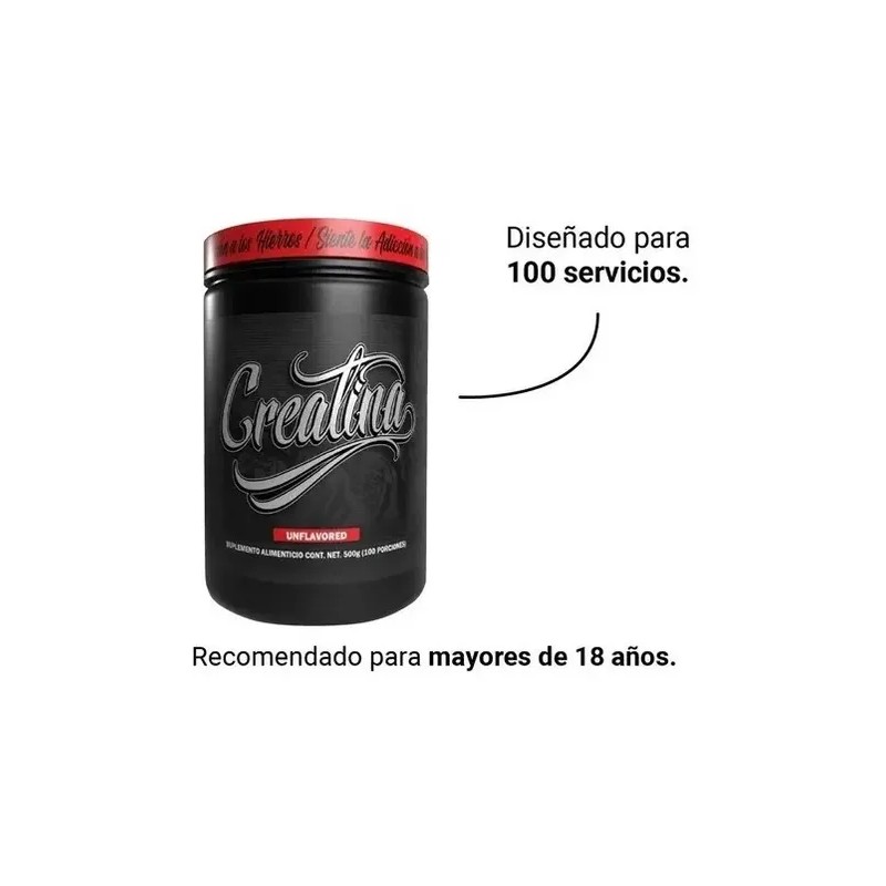 Adictos Al Gym Creatina Suplemento 500g 100serv Sfn