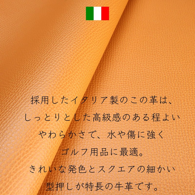 [Reboot Golf] Genuine Leather Scorecard Holder Horizontal, Italy: Blue