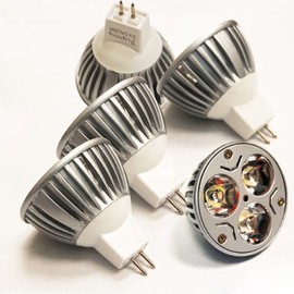 ETOPLIGHTING (5) Bulbs, MR16 Brightest LED Bulb 3 Watts 12V Daylight White, LEDMR16-12V-3W-DW-5