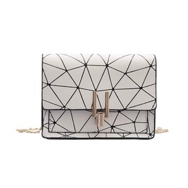 Donally Women's Shoulder Bag, Cross-body Design, Small Pochette, Clutch, Korean Style, Mini Bag, white