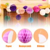 Ruidee Pack of 8 Paper Honeycomb Balls 20 cm Honeycomb