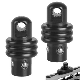Nouiseuns Quick Detach Mount Kit – 2 Pack Push Button QD Connectors, Universal Rotation Buckle Adapter for Straps, Belts, and Modular Mounting Systems