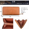 jxleichi Men's Long Wallet, Large Capacity, Genuine Leather, YKK Zipper,