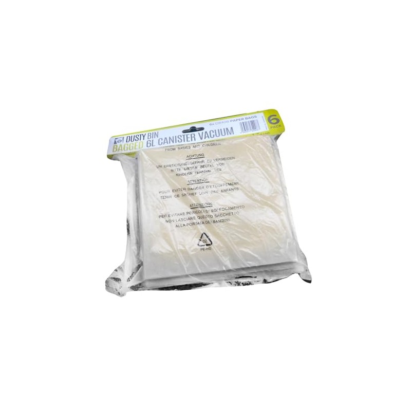 Dusty Bin DB40B Cylinder Vacuum Replacement Bags