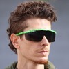 FLAWLESS EYEWEAR Semi Rimless Performance Wrap Around Sport Style Retro