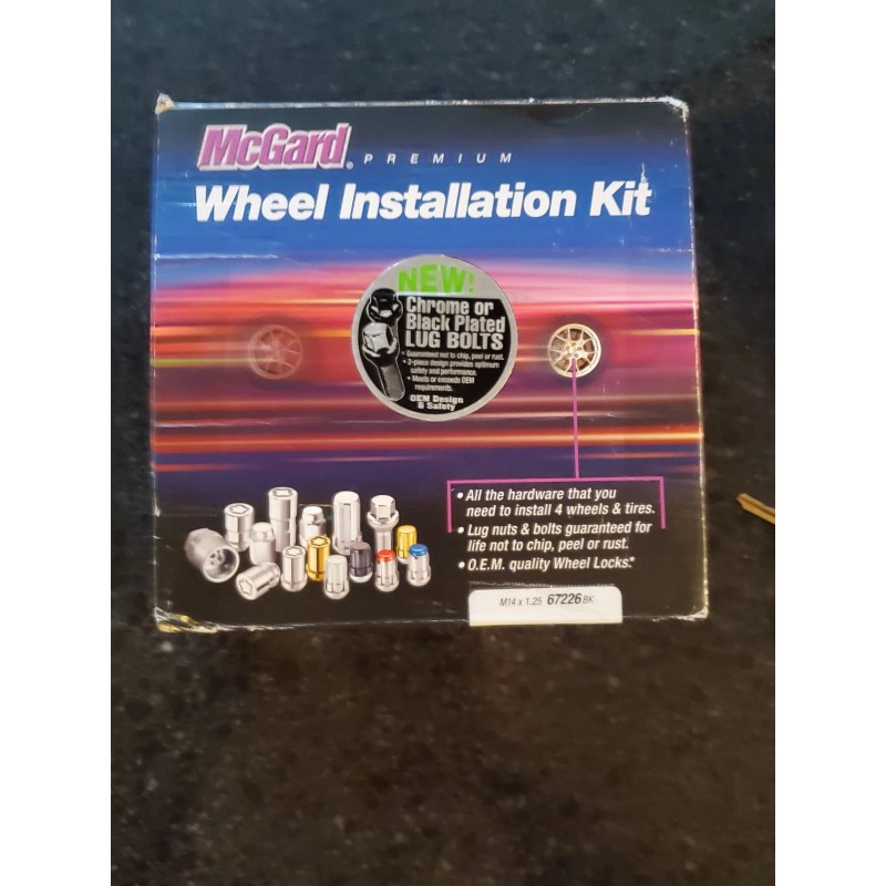 McGard 67226BK Black Lug Bolt M14X1.25 Cone Seat - single