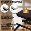 BAMEOS Solid Bamboo Floating Shelves, Set of 2 with Invisible