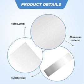 Fabbay 2 Pieces Door Kick Plate Kick Plates Aluminum Plate for Decor Avoid The Door from Kicking(4 x 16 Inch,Grey Silver)