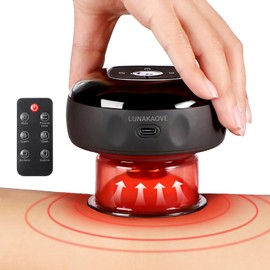 Lunakaove Smart Cupping Therapy Massager: Machine Therapy Muscle Soreness Cellulite Vacuum Suction Electric Massager Tool Relieves Neck Shoulder Back Aches Portable Cupping
