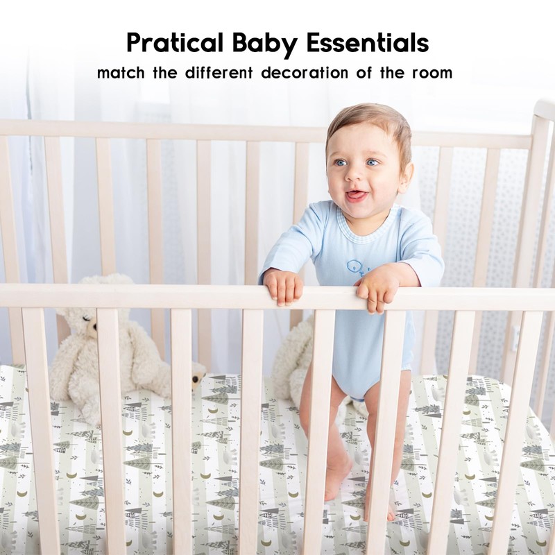 Yoofoss Cot Bed Sheets 140 x 70 cm Fitted Super