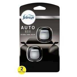 Febreze Car Vent Clip Air Freshener, Odor Eliminator for Strong Odors, Up to 30 Days Freshness (2 Packs)