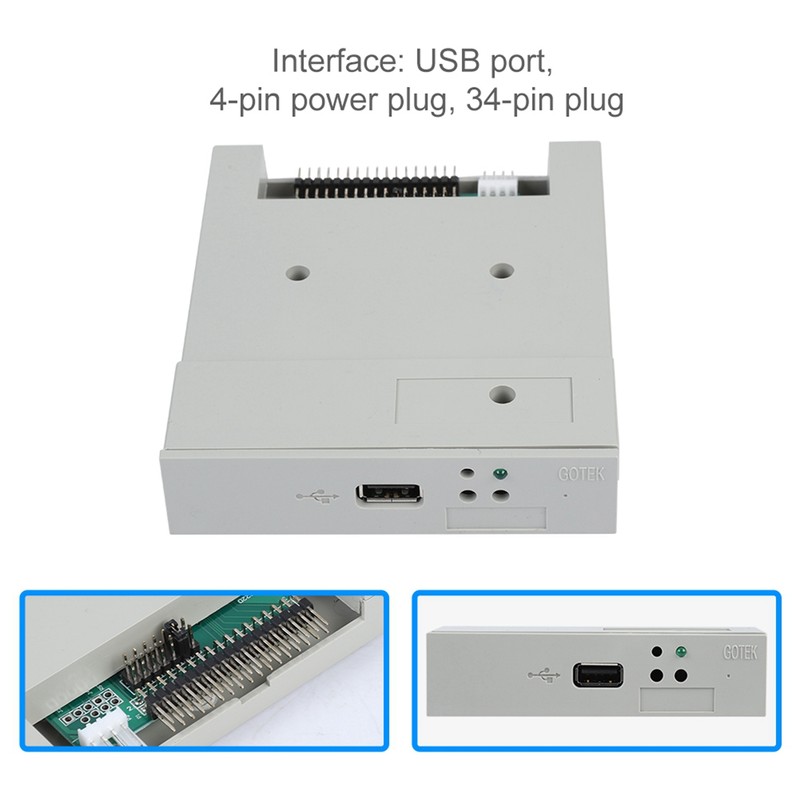 SFR1M44-U 3.5in 1.44MB USB SSD Floppy Drive Emulator Plug and