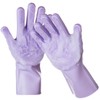 DELOMO Dog Washing Gloves-Soft and Gentle Pet Grooming Gloves for