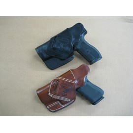 Azula Cross Draw Carry Molded Leather Holster for The Glock 20/21 Pistol - Black RH