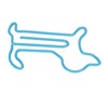 100pcs Dog Shaped Paper Clips Slip Resistance Exquisite Cute Paper
