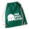 Hippowarehouse Fab-boo-lous Drawstring Cotton School Gym Bag 37cm x 46cm,