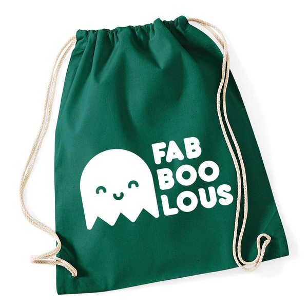 Hippowarehouse Fab-boo-lous Drawstring Cotton School Gym Bag 37cm x 46cm,