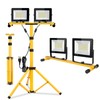 22000 Lumen Work Lights with Stand, 2 Adjustable Head LED
