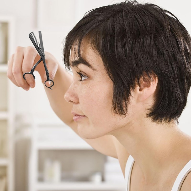 Eyebrow Trimming Scissors with Combs, Eyebrow Cutter Hair Removal Eyebrow