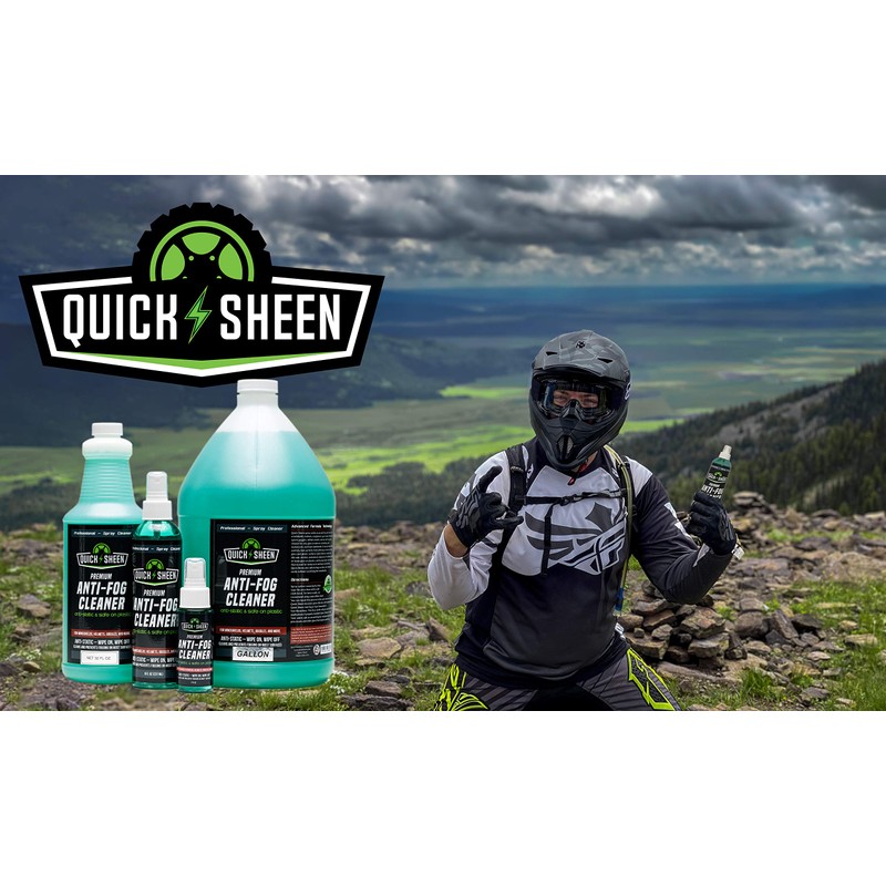 Quick Sheen Anti-Fog Spray for Glass, Windows, Glasses, Masks, Mirrors,