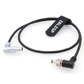 ZBLZGP Z CAM E2 Flagship Rotatable 2 Pin to Locking DC Power Cable for Atomos Shogun Ninja V Monitor Video Devices Pix-E7 Pix-E5