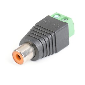 RUITEXUN RCA Female Speaker Wire Adapter, Phono RCA Female to AV Screw Terminal Audio Video Speaker Wire Connector Solderless Adapter