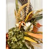 21" Diameter Fall Front Door Wreath with Cream Pumpkins, Fall