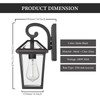 Luminzone Outdoor Light Fixtures Wall Mount, Waterproof Exterior Wall Lanterns