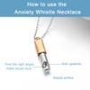 BOLAGTIER Anxiety Whistle Frequency Healing Devices Mindfulness Breathing Necklace Meditation