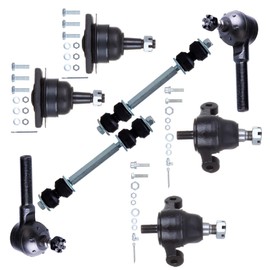 SCITOO 8pcs Front Suspension Kit Inner Tie Rod End fit 1963-1964 for Chevy Impala 1963-1982 for Chevy Corvette for Chevy Bel Air for Chevy Biscayne Ball Joint Sway Bar Link