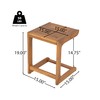 THINK 30 Ashwell Acacia Wood Side Table, End Table for