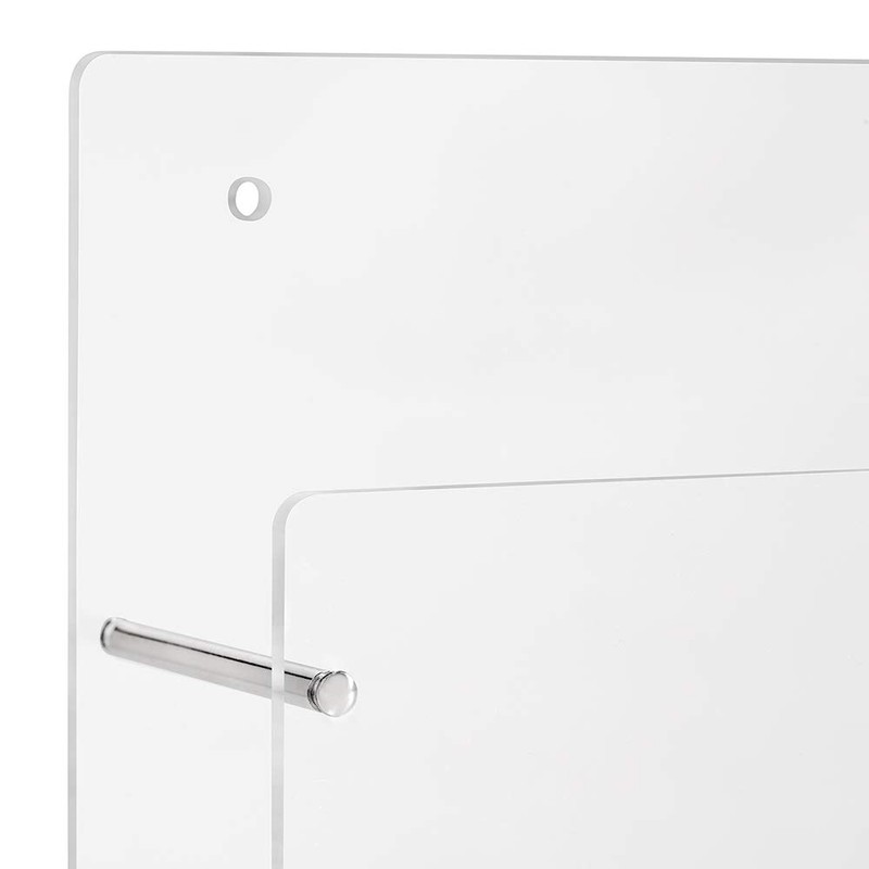 DIN A4 Wall Brochure Holder in Portrait Format Acrylic Glass