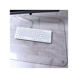 Desktex Glaciermat Anti-Skid Tempered Glass Desk Pad, 19-inch x 24-inch, Clear (FCDE1924G)