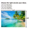 Serborlur Ocean Beach Tapestry Blue Sea Tapestries Tropical Palm Tree