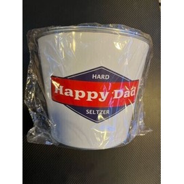 Happy dad New Happy Dad Drink Beer Ice Bucket Man Cave Bar Decor Party Metal