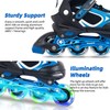 MammyGol Adjustable Boys Inline Skates for Kids with Light up