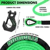 STEGODON Winch Rope 1/4in X 50ft Synthetic Winch Rope Kit,10000LBS