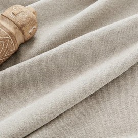 Joydeco Light Filtering Curtains 72 Inch Length for Bedroom, Faux Linen Curtains 72 Inch Length 2 Panels Set for Living Room, Semi Sheer Curtains 72 Inches Long with Rod Pockets(52x72 inch, Birch)