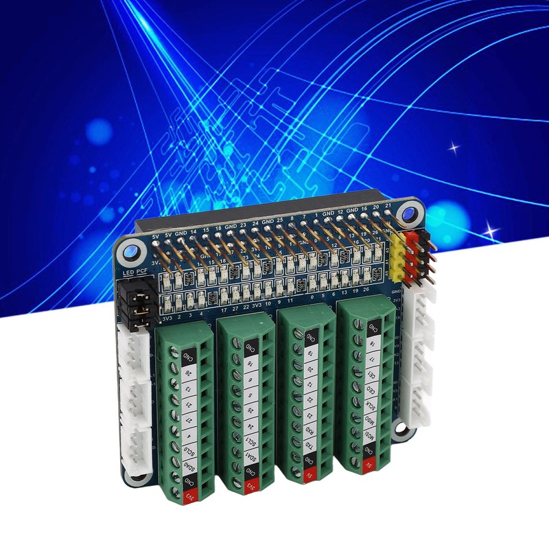 Sensor Expansion Board for 4B 3B CM4 PCF8591 LED GPIO