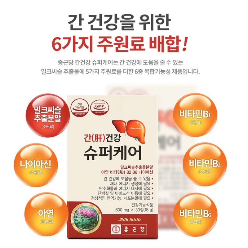 Chong Kun Dang Liver Health Milk Thistle Nutrients Approximately 2