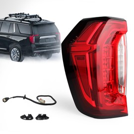 LED Tail Lights Compatible with 2021 2022 2023 2024 GMC Yukon/Yukon XL SLE/SLT/ AT4 /Denali/Denali Ultimate Taillights Rear Outer Lamp Assembly 84816392 GM2800317 (Left Driver Side)