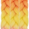 TESS Braids Extensions Gradient 60 cm, Jumbo Braids Kunsthaar Zum