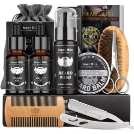 Comfy Mate Beard Grooming Kit for Men Perfect Gift Set for Dad Him Husband Boyfriend Men