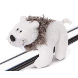 NICI 46641 Thorben Saber Tooth Polar Bear 11 cm MagNICI, White/Brown, 11 cm Magnetic Animal