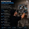 Extractor De Aire Industrial Para Cocina 30cm 3000m3/h 120w