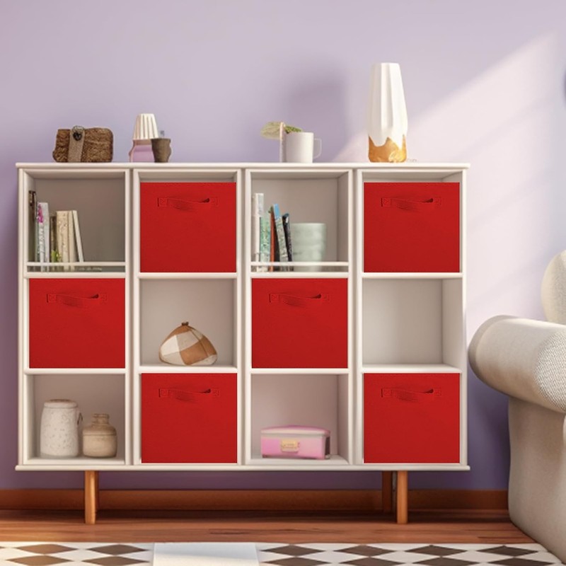 powerking Storage Bins, Foldable Fabric Storage Cubes and Cloth Storage