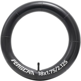 FengCan 18x1.75/1.95/2.0/2.10/2.125 AV32mm Inch Bike Tube, 18" Replacement Bicycle Tube (Single), Reliable 18 x 1.75-2.125 Bike Inner Tube Schrader Valve for City/Road/Kids/Mountain Cycling Scenarios