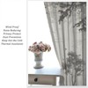 Deer Blackout Curtain,Grey Misty Forest Rustic Wildlife Moose Mountain Elk
