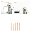 5pcs Hair Extension Loop Needle Kit Non-Slip Beech Handle Pulling