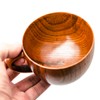 Danweix Wooden Shaving Bowl with Handle, Shaving Soap & Cream